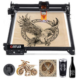 ORTUR Laser Engraver, Laser Master 2 S2 LF, 5.5W Output Laser Engraving Cutting Machine, 0.17 * 0.25mm Fixed-Focus Compressed Spot Eye Protection Ortur