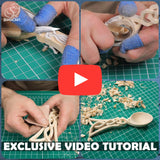 BeaverCraft, Wood Whittling Kit for Beginners DIY04 - Spoon Carving Kit - Wood Carving Whittling Hobby Kit for Adults and Teens - Wood Carving Hook BeaverCraft