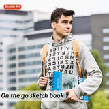 Shuttle Art Drawing Kit and Sketch Pad Bundle, Set of 116 Pack Complete Drawing Kit +260 Sheets Sketch Pad Shuttle Art