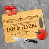 Personalized Cutting Board-12 Designs, Custom Wood Chopping Block - Unique Housewarming Wedding Engagement Gifts for Couple, Personalized Gifts for SCZQOVR