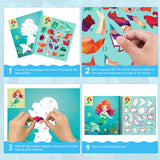homicozy 3PCS Sticker Paint Books for Kids Ages 4-10,Unicorn Mermaid Animals Designs Paint by Stickers,Sticker by Numbers,Party Birthday Gifts for homicozy