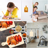 36 Pcs Wooden Mini Cutting Board with Handle Unfinished Wood Craft Mini Charcuterie Boards Paddle Blank Small Chopping Board for DIY Kitchen Cooking Marsui