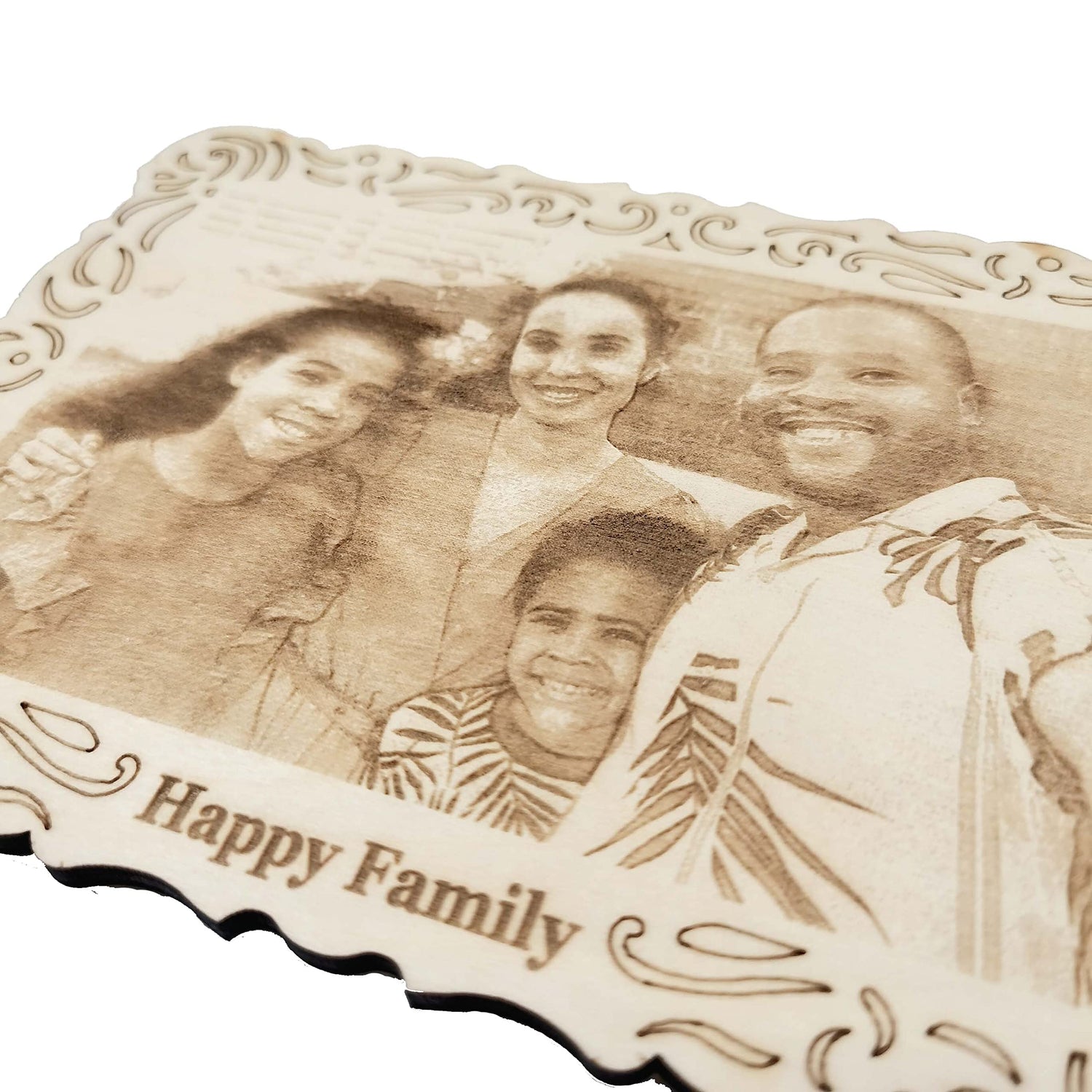 Personalized Engraved Wooden Photo, Custom Photo Engraved for Living Room, Bedroom, Kitchen, Perfect Decoration Gifts for Birthday,Wedding, matili