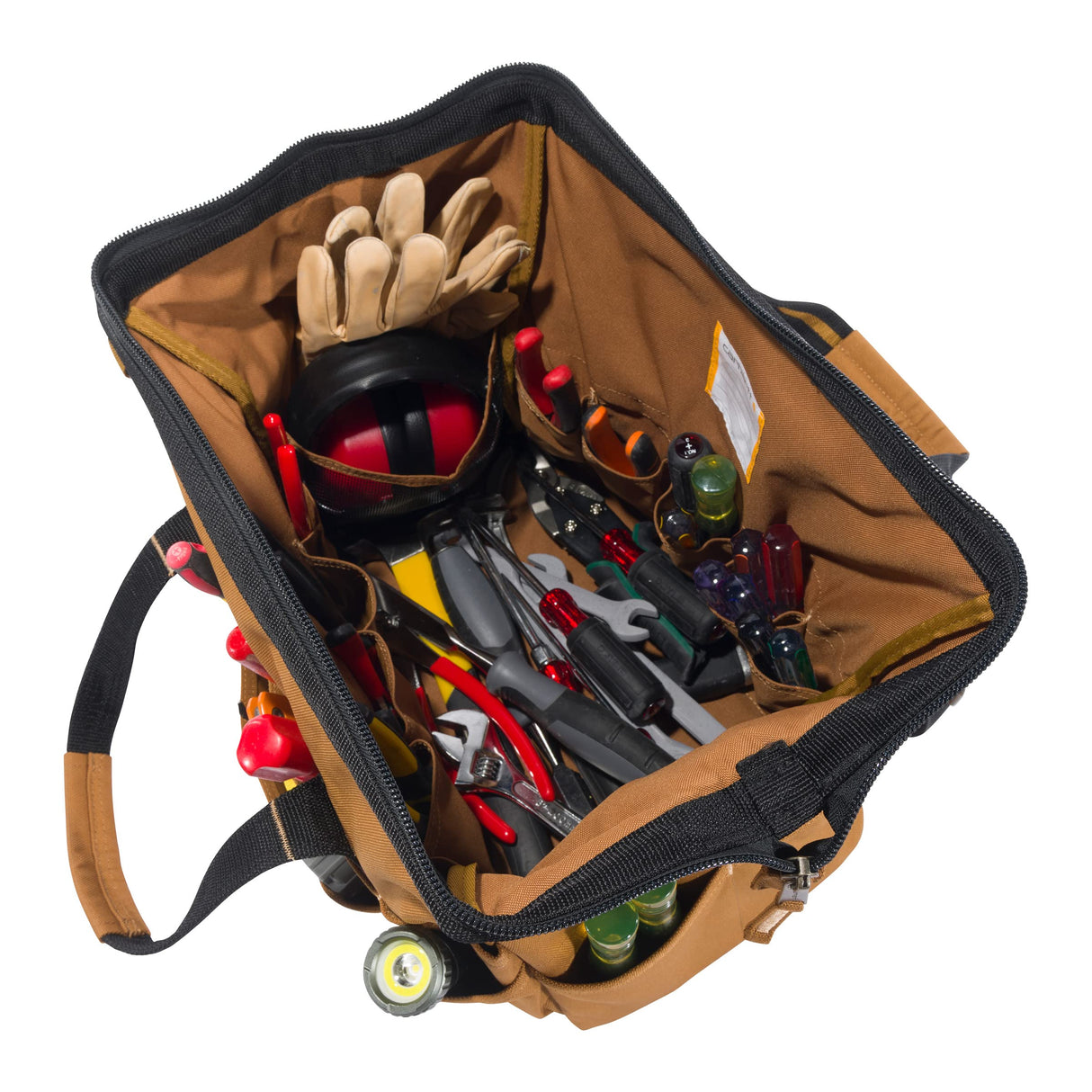 Carhartt 16" Thirty-Pocket Heavyweight Tool Bag Black One Size Carhartt