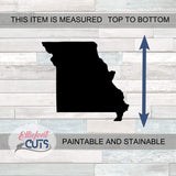 Missouri Wood Cutouts for crafts, Laser Cut Wood Shapes 5mm thick Baltic Birch Wood, Multiple Sizes Available Elliefont Styles