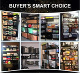 Storage Shelves Metal Shelf Wire Shelving Unit with Wheels 6 Tier NSF Certification Adjustable Garage Shelving Utility Steel Heavy Duty Commercial Dkeli