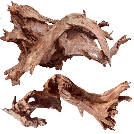 Jorewood Natural Large Coral Driftwood for Aquarium Decor Fish Tank Decorations Reptile Decor, Assorted Driftwood Branch 9-14" 2 Pcs Jorewood