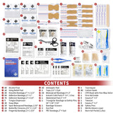 RHINO RESCUE 350 Pieces All-Purpose First Aid Kit, Home & Office Professional Medical Supplies, Ideal for Emergency, School, Car, Survival, Travel, RHINO RESCUE