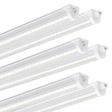 Ensenior 6 Pack 4 FT Led Shop Lights, 6000K Clear White, 5000LM Super Bright, 36W Equivalency 468W, Commercial Bay Lighting, U-Shaped Linkable Shop Ensenior
