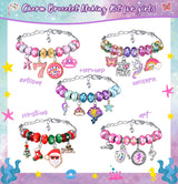 Girls Charm Bracelet Making Kit: Mermaid Jewelry Supplies Make Set Charm Bracelets Kits DIY Art Craft Set Girl Toys Age 5 6 7 8 9 10 11 12 Year Old BDBKYWY