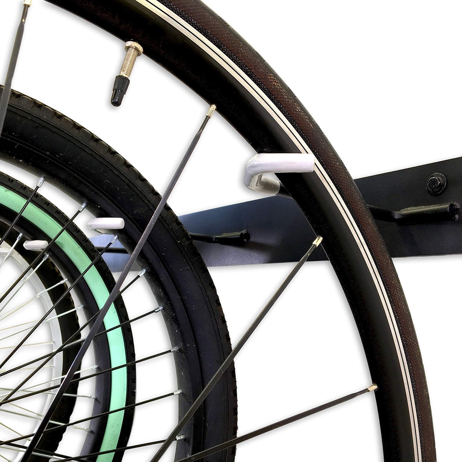 StoreYourBoard BLAT 8 Bike Wall Storage Rack, 2 Pack Bike Rack for Garage, Heavy Duty Powder Coated Industrial Steel, Wall Mounted Rack for Multiple StoreYourBoard