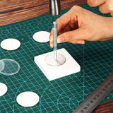 Yinkin 20 Pieces Blank Challenge Coin Threaded Edged 40 mm with Acrylic Protection Box Laser Engravable Pattern for DIY Crafts Engraving Travel Yinkin