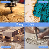 12 Pack Basswood Sheets for Crafts 12x18x1/8 Inch, 3mm Thick Unfinished Plywood for Laser Cutting & Engraving, DIY Ornaments and Architectural Model VKIZA