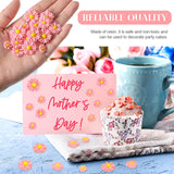 50 Pieces Flatback Resin Daisy Flowers Daisy Flower Epoxy Charms Mini Decorated Daisies Artificial with Storage Box for DIY Craft Cloth Pen Box Home Hicarer