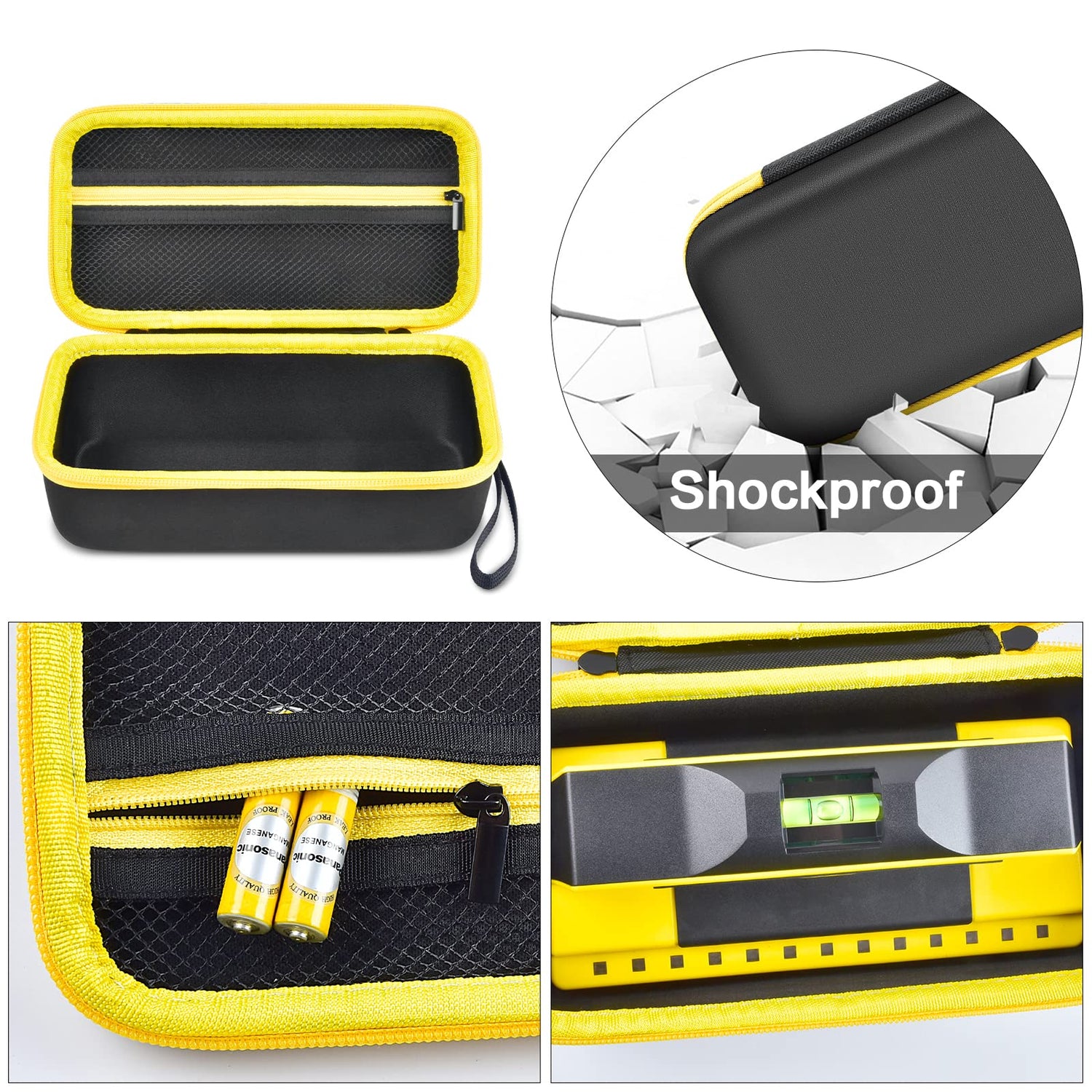 Case Compatible with Franklin Sensors ProSensor M210 710PRO 710 Professional Stud Finder. Carrying Travel Storage Bag Holder with Mesh Pocket for GWCASE