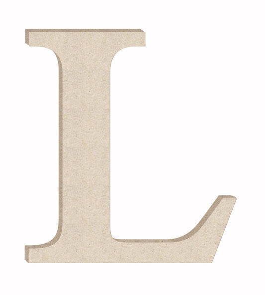 Wooden Letters Unfinished 24'' Times L Craft, Blank Wood Monogram Alphabet Letter Wall Art, DIY - WoodArtSupply