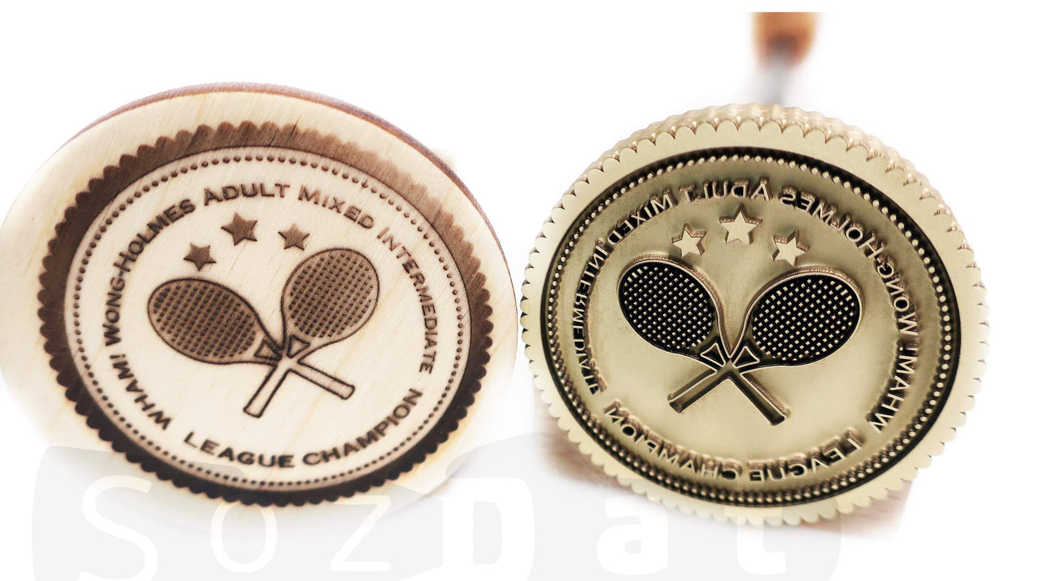 Custom Wood Branding Iron with Personalised Logo - SozDat Premium Quality Stamp SozDat