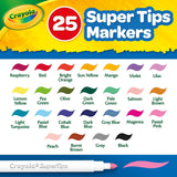 Crayola Super Tips Coloring Art Case SuperTips Washable Markers, 65 Piece Set, Packaging May Vary Crayola