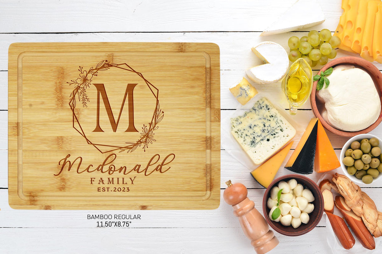 Barika Custom Cutting Boards - Personalized Handmade Engraved Chopping Blocks - Best Unique Anniversary, Wedding, Housewarming, Christmas, New Home Barika