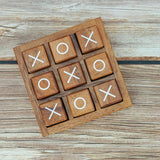 BSIRI XO Blocks (L) Tic Tac Toe Board Games-Ideal for Kids Games, Family Games and Game Night for Adults, Farmhouse Decor for Coffee Table Decor, BSIRI