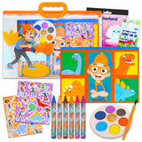 Beach Kids Blippi Stationery Set - 12 Pc Bundle with Blippi Art Set with Watercolor, Coloring Utensils, Coloring Pages, Stickers, More | Blippi Arts Beach Kids