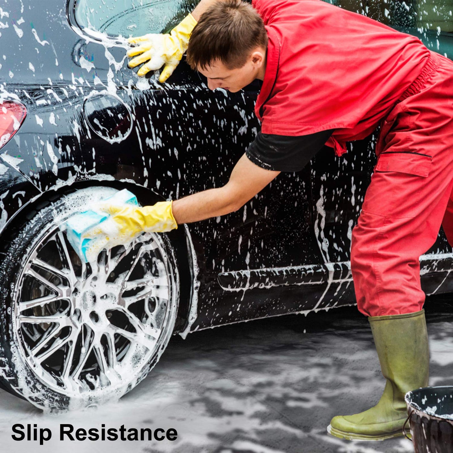 VEVOR Garage Floor, Durable Interlocking Floor Tiles, 50 Pack, Non-Slip Diamond Plate Garage Tiles, Support up to 55,000 lbs for Car Garage, VEVOR