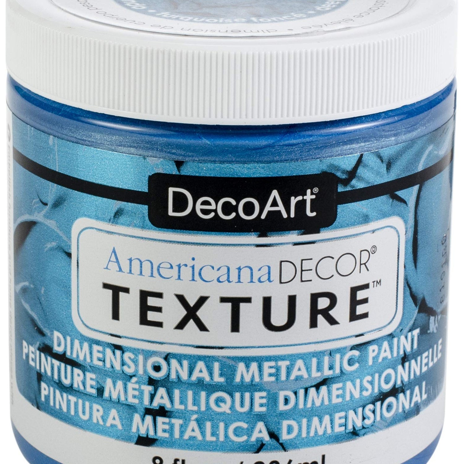 Decoart Texture Metallics 8oz Dp Turqu DecoArt