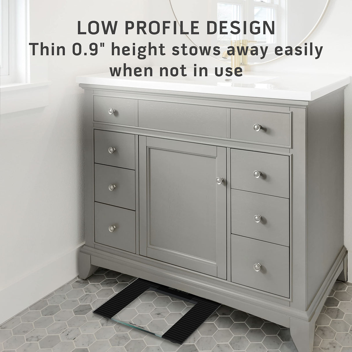 Health o Meter Glass Weight Tracking Digital Scale for Body Weight, Bathroom Scale, 2 Users, Accuracy & Precision, LCD Display, 400 lbs Capacity, Health o meter