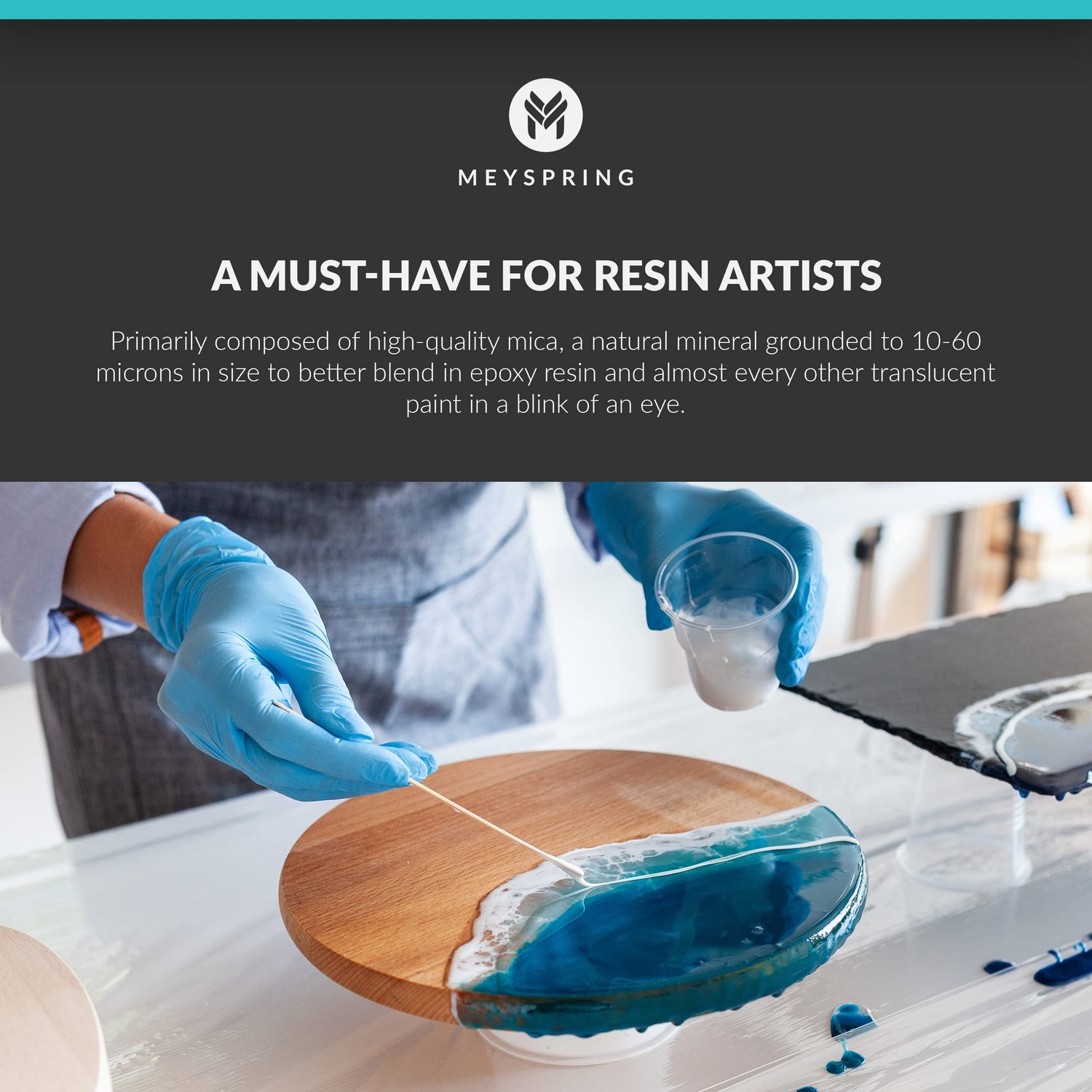 MEYSPRING Two Tone Collection - Mica Powder for Epoxy Resin - New Generation of Epoxy Resin Color Pigment - 100% Mineral, Skin-Safe, and Inert MEYSPRING