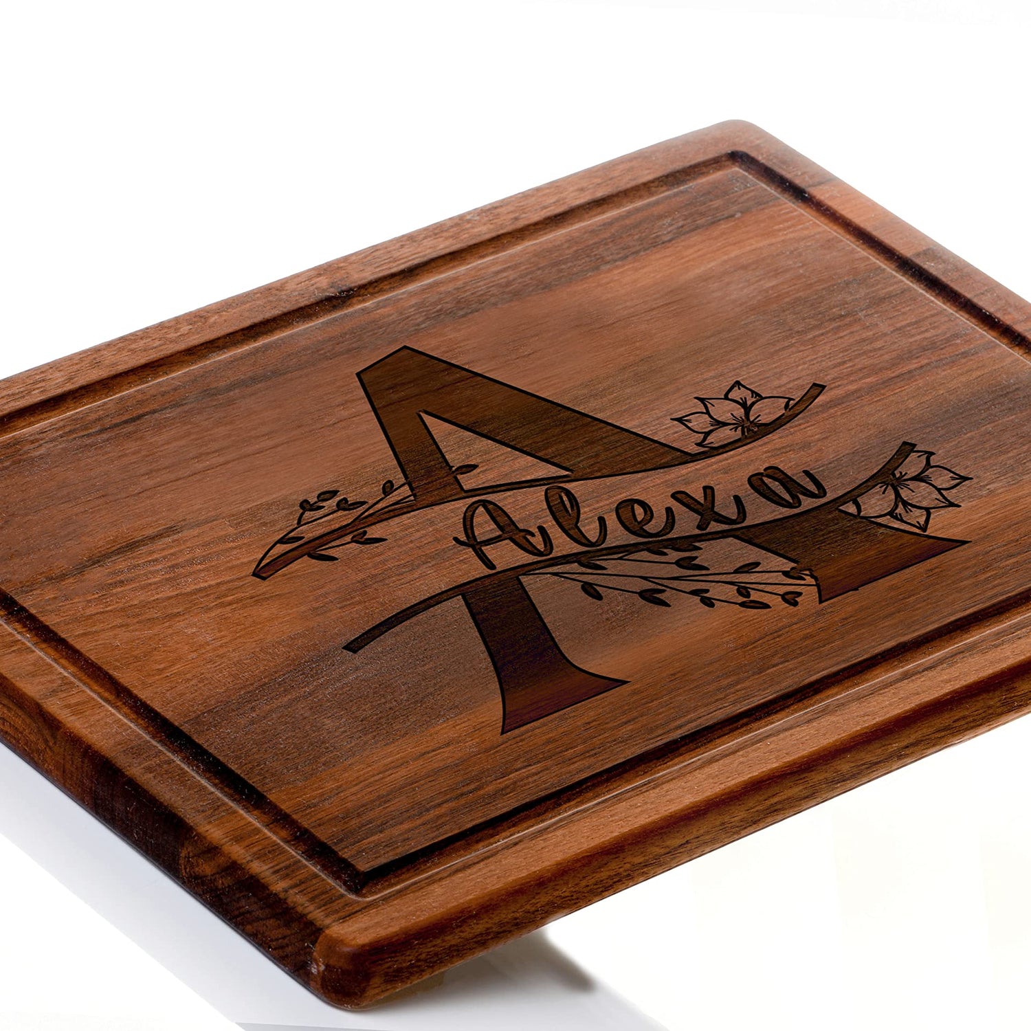 Custom Monogrammed Gifts for Christmas, Personalized Cutting Board, Charcuterie Board, Letter A-Z Engraved, Special Gift for Women, Men, Her, Him, Kenzal Customized