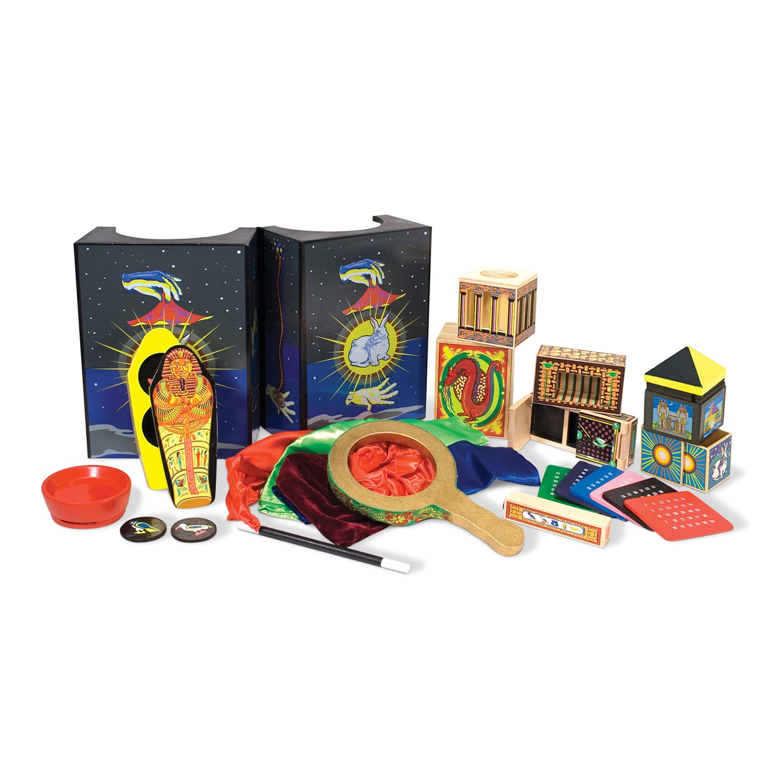 Melissa & Doug Deluxe Solid-Wood Magic Set With 10 Classic Tricks for ages 8+ years Melissa & Doug