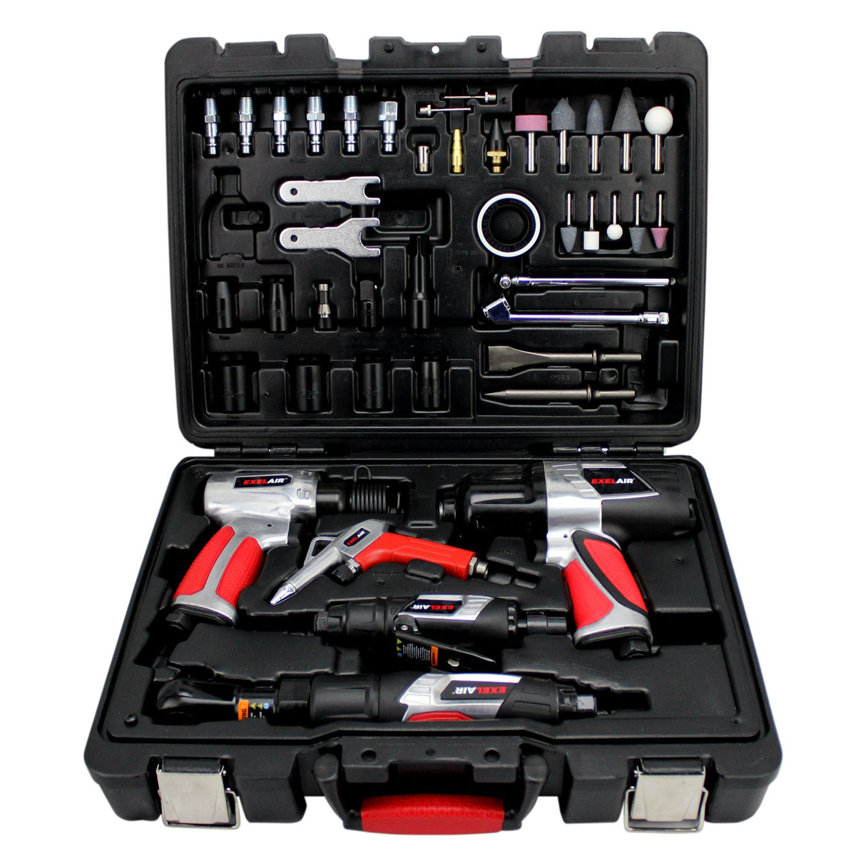 Milton EX4405KIT (44-Piece Professional Air Tool Accessory Kit) - Impact Wrench, Air Ratchet, Die Grinder, Blow Gun, Air Hammer, Dual Air Chuck, Tire Milton