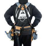 KUNN Carpenter Tool Belt with Suspenders Pro Framer Suspension Tool Rig for Construction Contractors and Electrician,Khaki KUNN