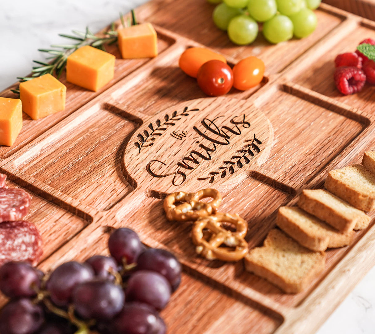 USA Made Personalized Charcuterie Board Engraved - Custom Charcuterie Board Personalized Cheese Board - Charcuterie Boards Personalized Large - Drapela Works