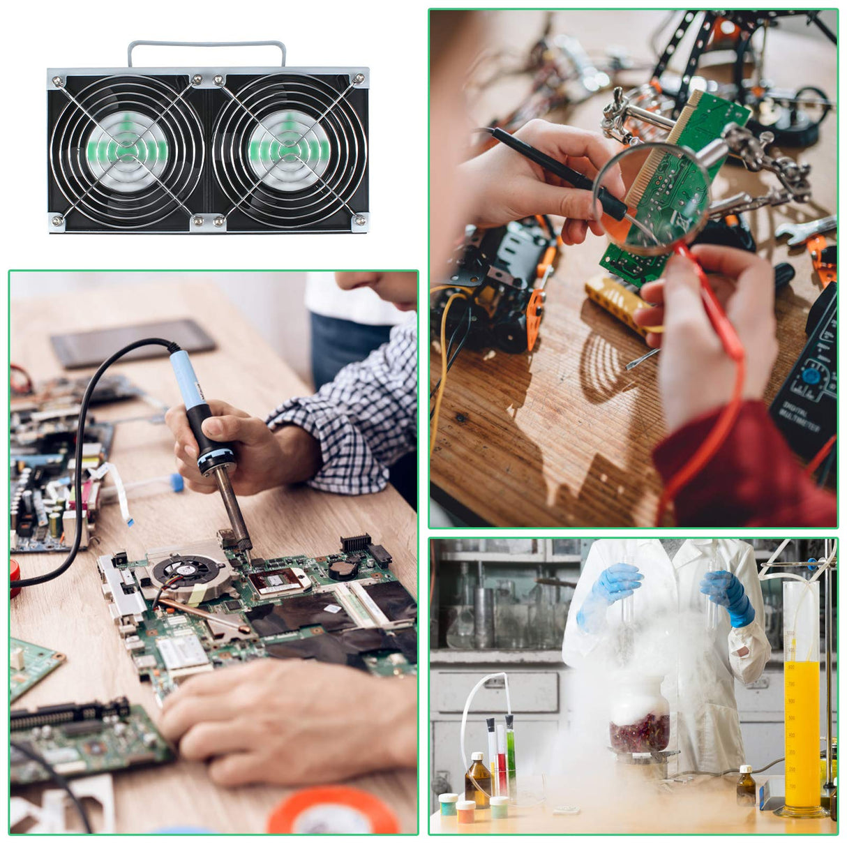 Solder Smoke Absorber Remover Fume Extractor Soldering Fan for DIY Working Soldering 3D Printing Kulannder