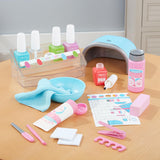 Melissa & Doug Love Your Look Pretend Nail Care Play Set – 20 Pieces for Mess-Free Play Mani-Pedis (DOES NOT CONTAIN REAL COSMETICS) , Pink Melissa & Doug