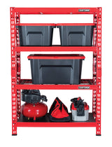Craftsman 2-Shelf 3-Foot Tall Stackable Tool Chest Depth Storage Rack, 2-Pack, Red Craftsman