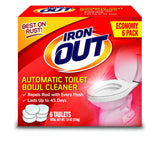 Iron Out Rust Stain Remover Automatic Toilet Bowl Cleaner Tablets and Powerful Gel Spray, 2 Count Iron OUT