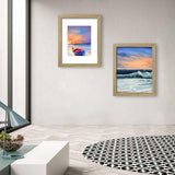 LUCKYLIFE 16x20 Frames, 16x20 Picture Frame for Wall, Display Pictures 11x14 with Mat or 16x20 without Mat, Pack of 2, Natural Woodgrain LUCKYLIFE