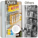 Delamu Pantry Door Organizer, Adjustable Metal Over the Door Pantry Organizer Rack, 6-Tier Over the Door Spice Rack, Kitchen Pantry Door Organizers Delamu