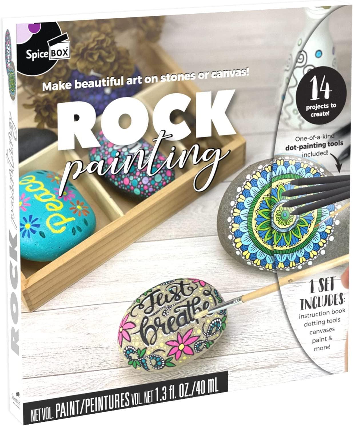 Adult Art Craft & Hobby Kits Sketch plus Rock Painting, Multi Colors, (13459) - WoodArtSupply