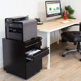 Mount-It! Mobile File Cabinet with 3 Drawers | Under Desk Rolling Storage with Lock for Supplies, Files, and Materials, Mobile Space Saving for Home Mount-It!