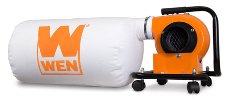 WEN DC3401 5.7-Amp 660 CFM Rolling Dust Collector with 12-Gallon Bag and Optional Wall Mount , Black WEN