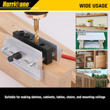 HURRICANE Centering Doweling Jig, Self Center Dowel Jig for Woodworking, Professional Dowel Jig Kit Bushings Set, Drill Guide Bushings Set, Perfect HURRICANE