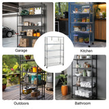 IndigoTempest9 Clear Vinyl Waterproof Shelf Cover for Wire Shelving - 36" W x 14" D x 54" H- Durable and Long-Lasting with Zipper Closure - Protects IndigoTempest9