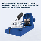 Kreg K4 Pocket Hole Jig - Adjustable, Versatile Jig for Strong Joints - Create Perfect, Rock-Solid Joints - Easily Adjustable Drill Guides - For KREG