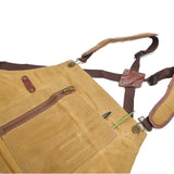 btfapron Heavy Duty Men's and women's work waxed canvas aprons with zipper pockets, protective gifts, suitable for woodworking machinery, barbecuing btfapron