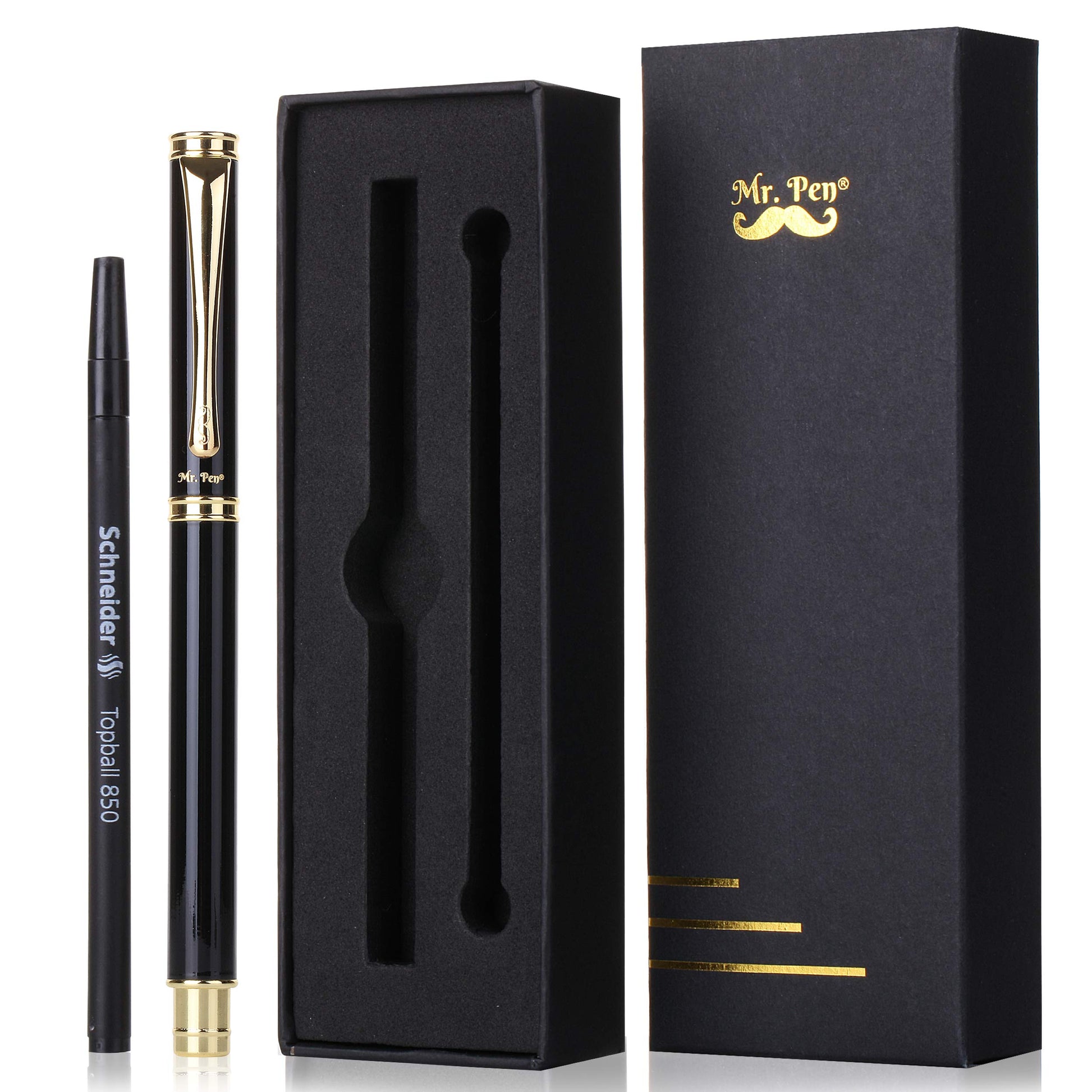 Mr. Pen- Luxury Pen, Black Barrel, Black Ink, Fancy Pen, Fancy Pens for Men, Nice Pens for Men, Pen Gift, Writing Pens, Metal Pen, Fancy Pens for - WoodArtSupply