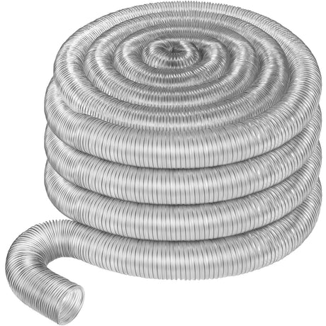 Therwen Clear PVC Dust Collection Hose, Heavy Duty Dust Debris and Fume Collection Hose, Flexible Clear Vacuum Hoses (4" x 70 ft) Therwen