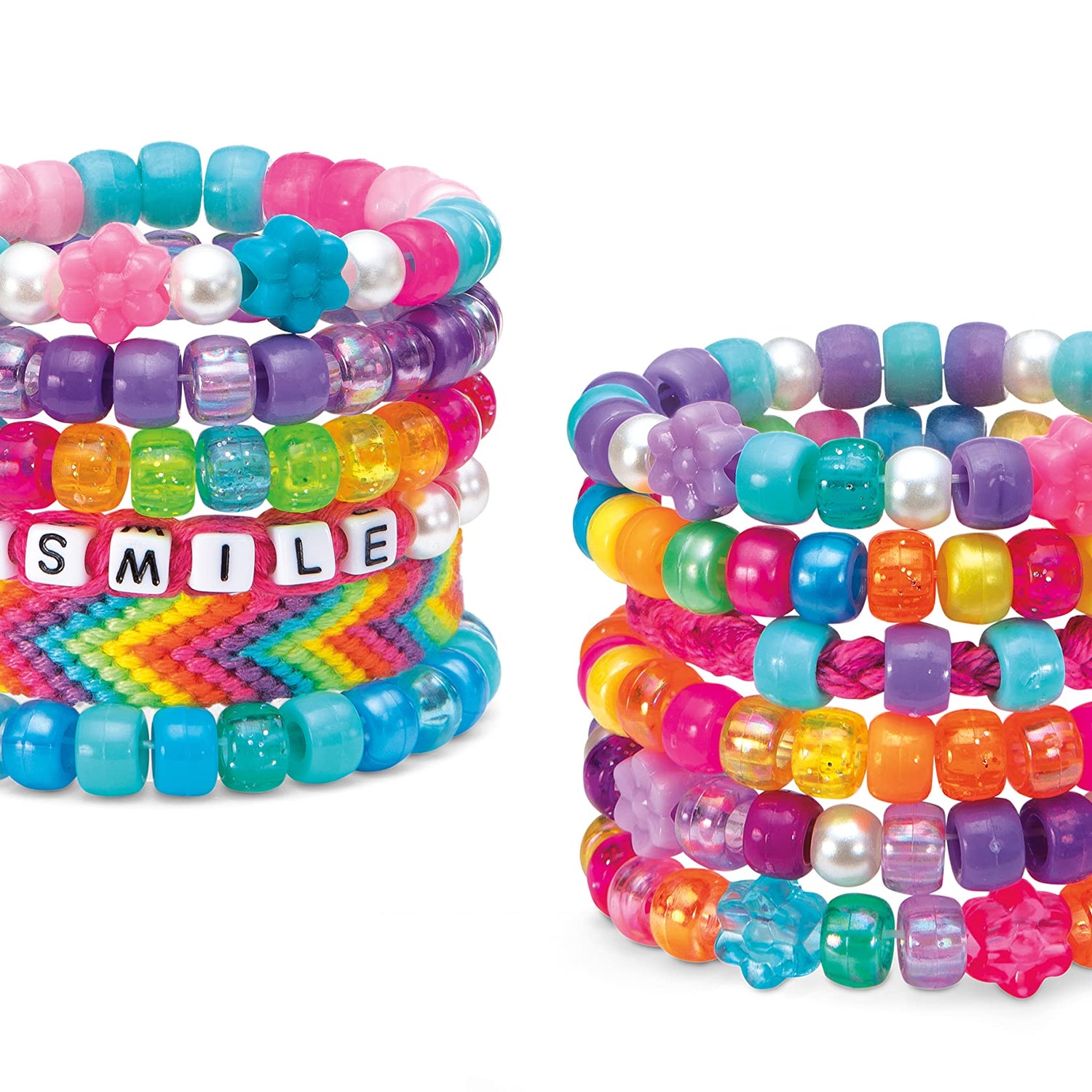 CRA-Z-Art Shimmer ‘N Sparkle 2-in-1 Spin & Bead Friendship Studio Bracelet Maker, Ages 8 and up Shimmer and Sparkle